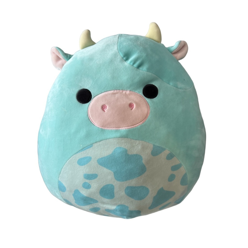 Squishmallows 16" Tuluck The Blue Cow Plush Toy